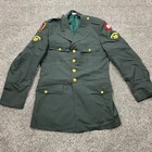VTG Vietnam jacket 39L War U.S. Army AG-344 Tropical Class 3  Green Military