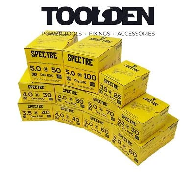 Spectre 25 - 100mm Pozi Countersunk Wood Screw Trade Pack (1800 Pieces)
