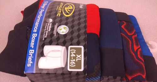 Athletic Works Boys 5 Pack Performance Boxer Briefs Size XL(14-16) - New. (62.1) - Picture 5 of 10