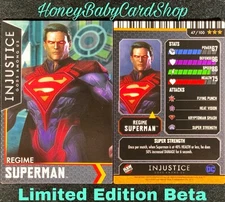 Injustice Arcade Limited Edition Beta Card 47 Regime Superman Out of Print