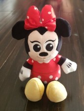 Minnie Mouse Baby Disney Store 7" Plush Polka Dot Big Bow Big Eyes