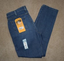 New Womens Carhartt Jeans 10 Regular Relaxed Fit Straight Leg Rugged Flex Denim