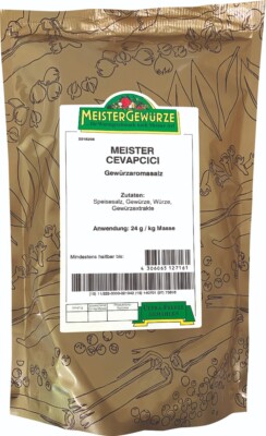 Meistergewürze Cevapcici 1 Kilogramm Gewürzzubereitung
