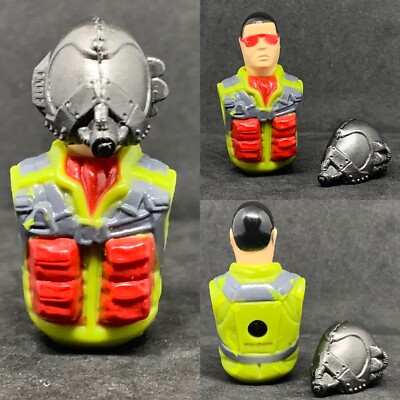 G.I. Joe ヘルメットセット 未使用品 New Black Major Aero Viper Pilot Torso And Helmet Python Green Lot