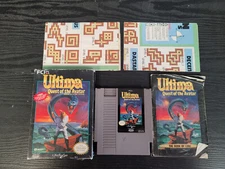 Ultima: Quest of The Avatar Nintendo NES Complete Box CIB Great Shape Map Poster