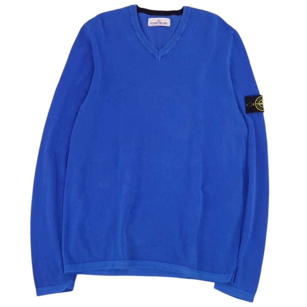 STONE ISLAND Knit Sweater Pullover Blue Size XL Cotton | eBay STONE ISLAND Knit Sweater Pullover Blue Size XL Cotton | eBay