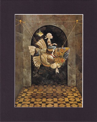 8X10'' Matted Print Art James C Christensen Picture: False Magic