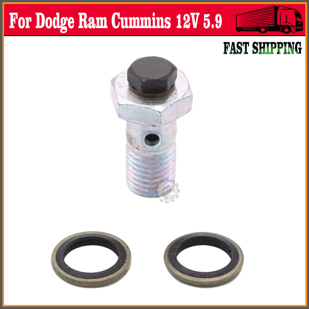 3911446 3905860 Banjo Bolt Fuel Filter Joint Tube For Dodge Ram Cummins ...