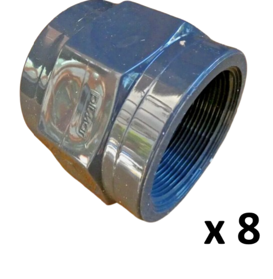 Plimat 2"" Female Threaded Socket PVC-U - Pack of 8 - Incl VAT