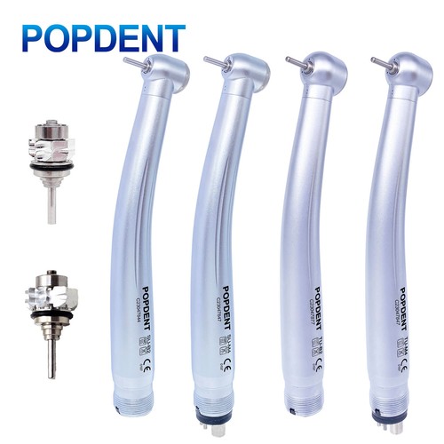 POPDENT Dental High Speed Handpiece Standard/Torque Head Push Button 2/4 Holes - Picture 1 of 26