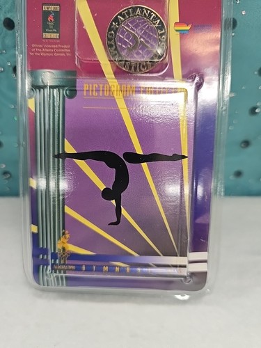 Jeux Olympiques 1996 collection pictogrammes Atlanta cartes à épingler collection gymnastique - Photo 4/5