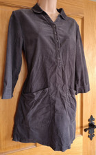 SEASALT Watsonia Tunic size 8 -  needlecord corduroy grey cotton pockets