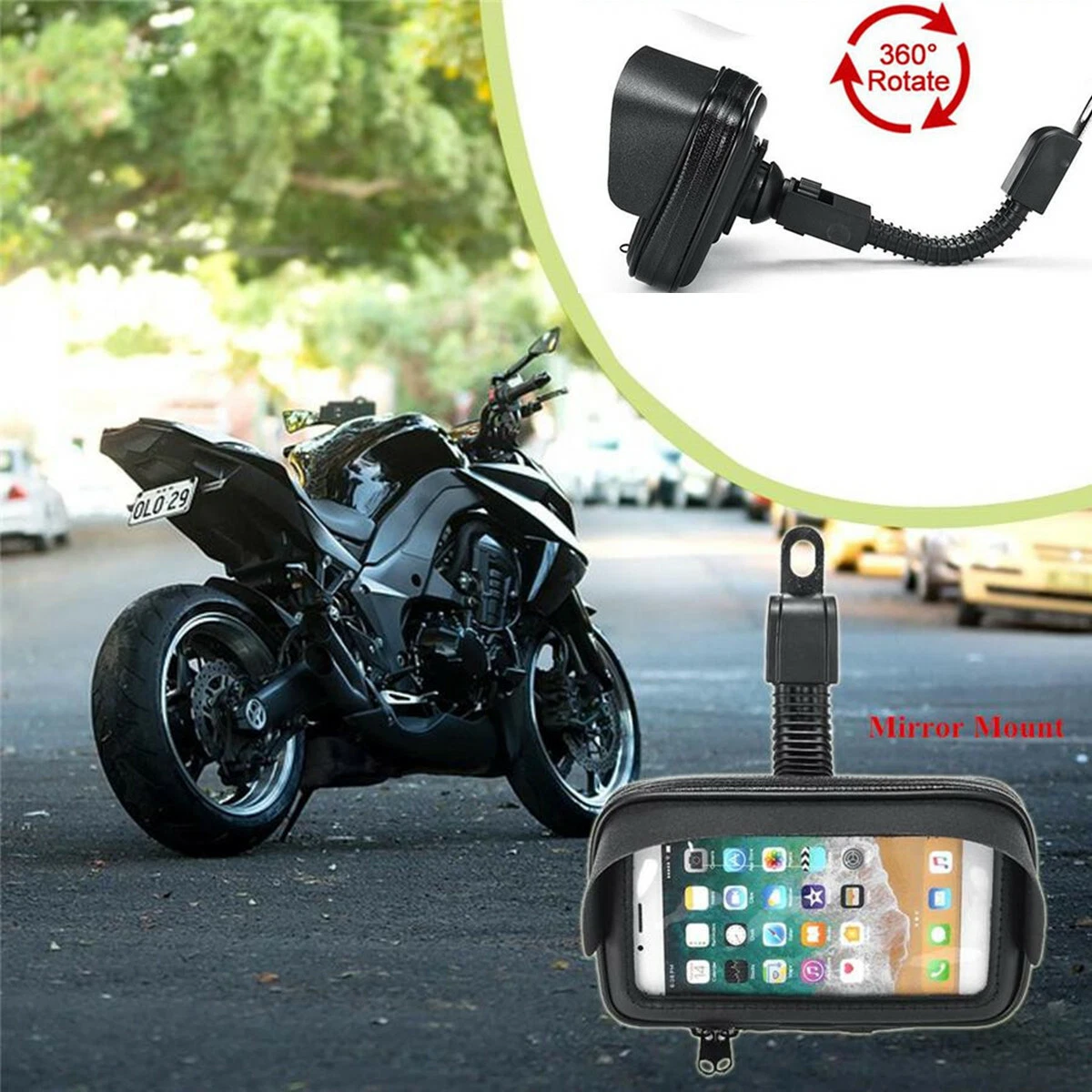 Motorcycle waterproof phone holder sales