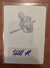 2016  Leaf Baseball Perfect Game Yellow Printing Plate  1/1 Will Hardigree