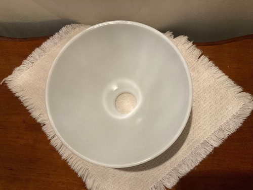 Vintage 8" Waffle Torchiere Lamp Diffuser Marked Corning 820120 ~ 2 1/8" Fitter - Picture 5 of 7