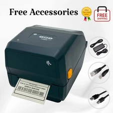 TESTED Zebra ZD421 Thermal Transfer Label Printer USB Bluetooth Ethernet