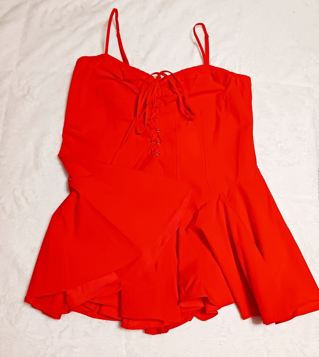 Petite♡Aroma Hot & Delicious NWT Red Orange Mini Romper Sz 1x | eBay
