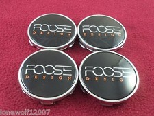 Foose Wheels Chromeblack Custom Wheel Center Caps Set Of 4 1002-52cap M-583