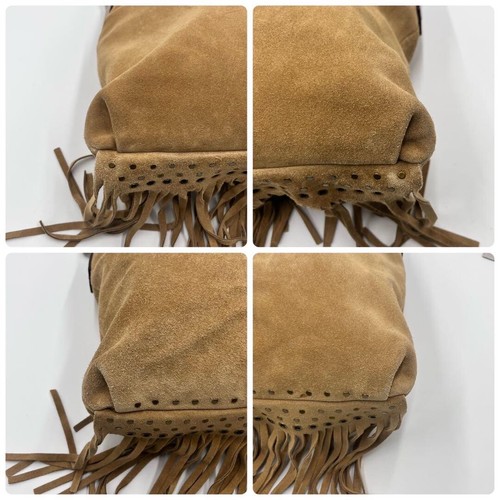 Extreme Beauty Coach Shoulder Bag Suede Fringe Y2K 10401 - Picture 9 of 10