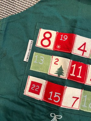 NWT WILLIAMS SONOMA Apron Christmas Advent Calendar Kid Children Holiday  Baking | eBay