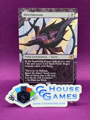 Bitterblossom Wilds of Eldraine Enchanting Tales Misprint Coating