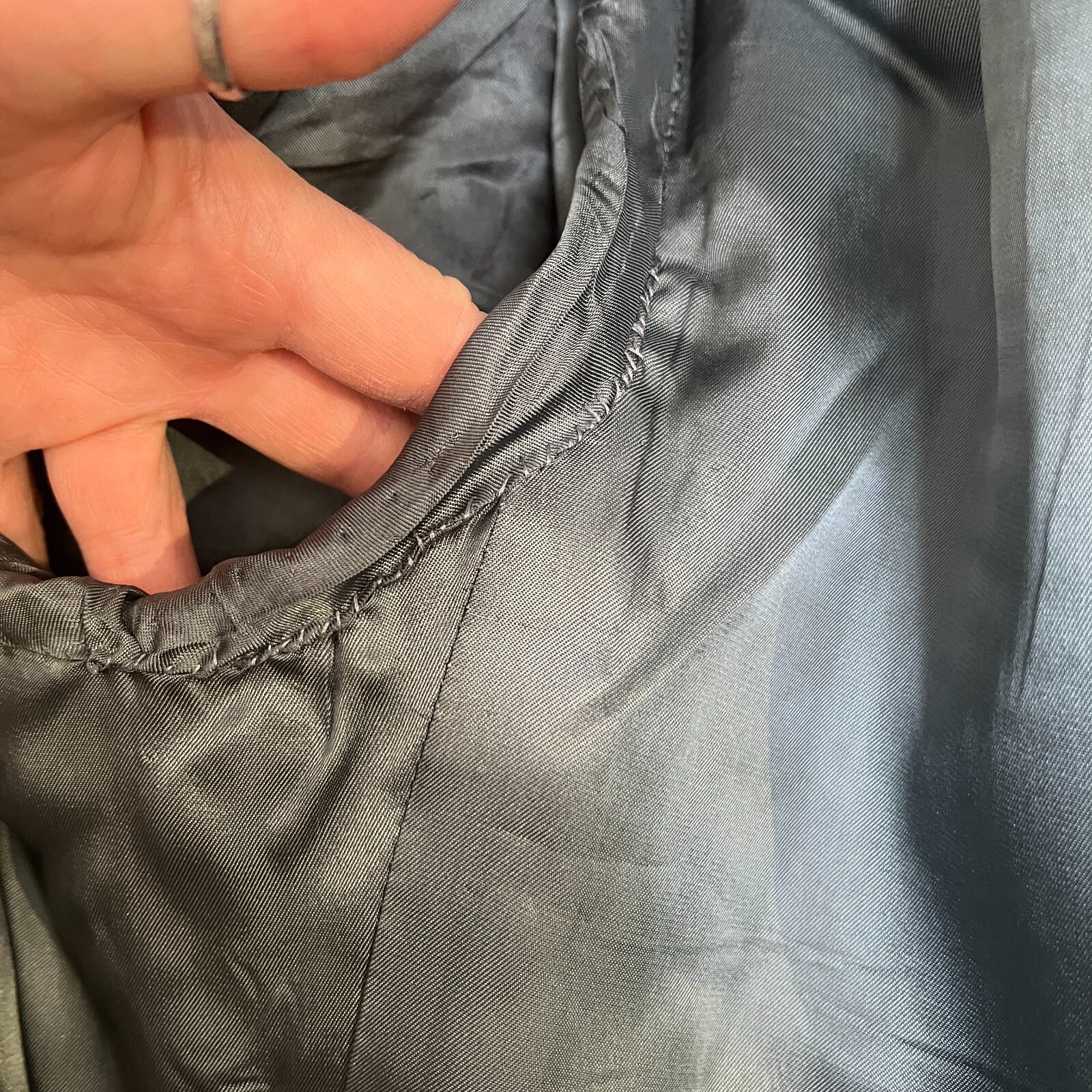 Finchley Fifth Avenue Coat Mens 52R Black Gray Herrin… Gem