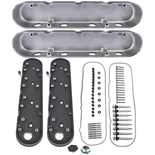 Aluminum Valve Covers with Coil Mounts & Covers for Chevy LS LS1 LS2 LS3 LS6 LS7 - Picture 6 of 18