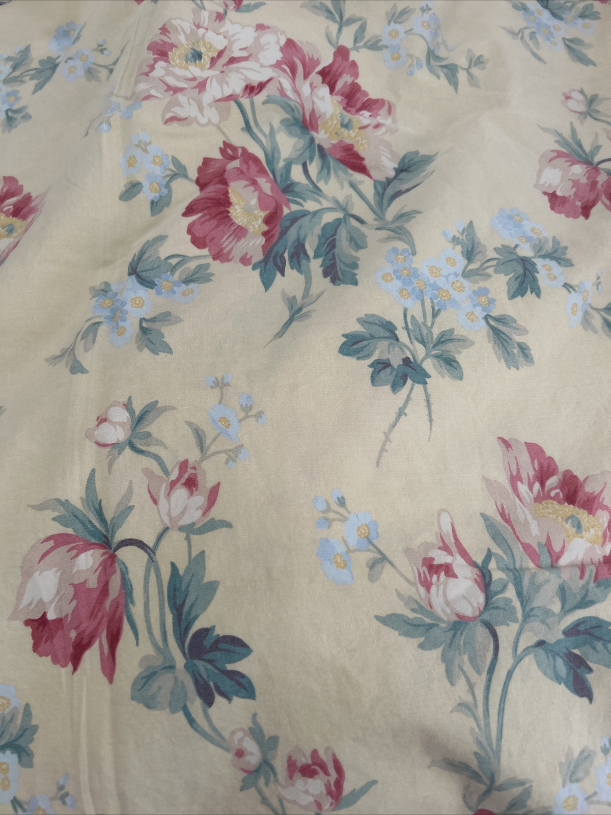 Vintage Ralph Lauren Home Queen Deep Fitted Sheet Parsonage Yellow