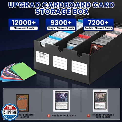 AOBOPLE Trading Card Storage Box,18000+ Cardboard Storage Box with 60 Divider - Picture 3 of 5