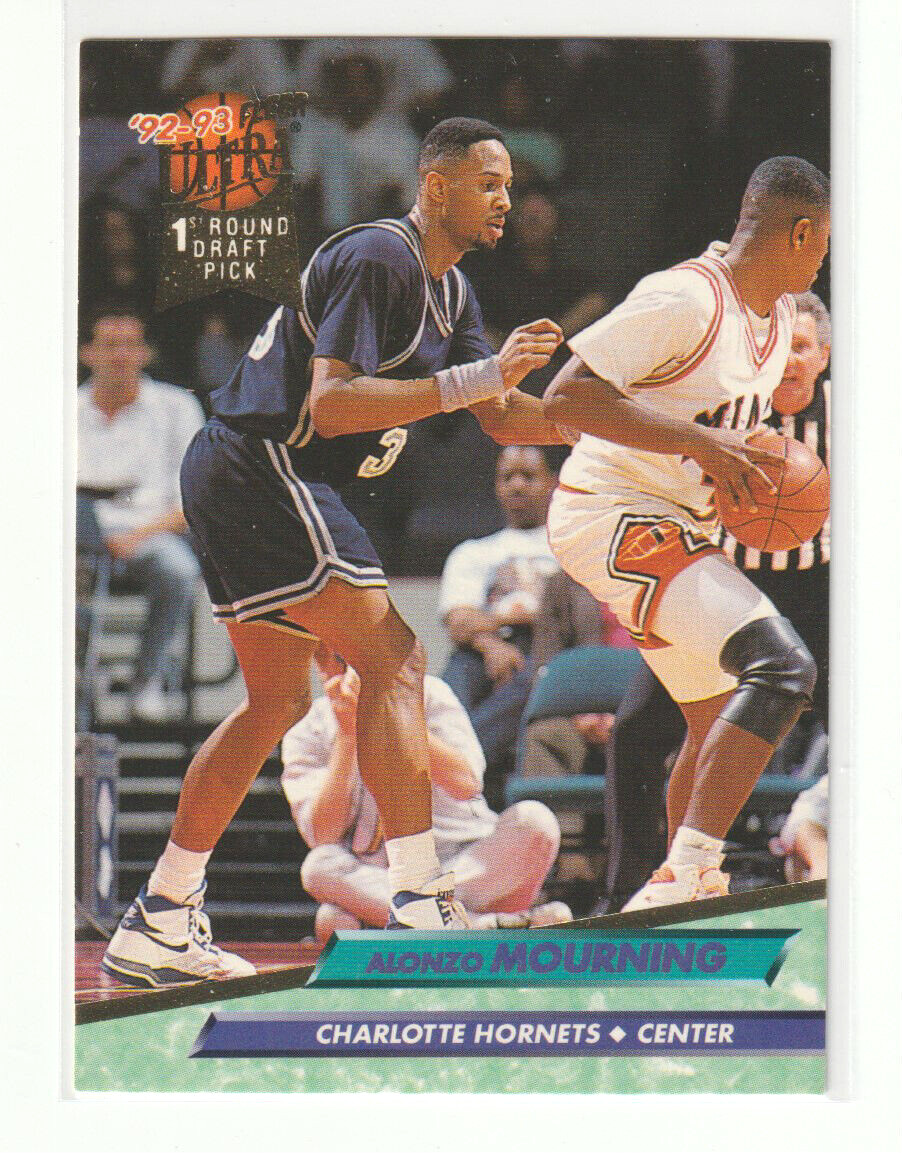 1992-93 Fleer Ultra #193 Alonzo Mourning RC - Charlotte Hornets HOF