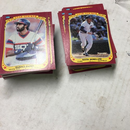 1986 Fleer Aufkleber Baseball Karte Set 132 Nrmt guter Glanz
