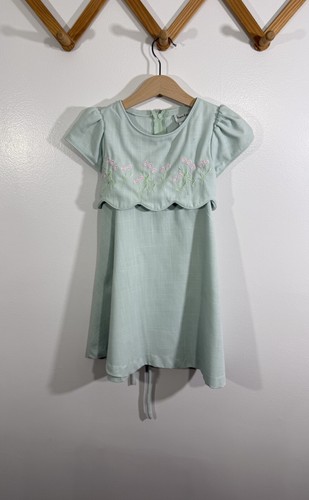 Vintage Dress 1990s Embroidered Kids 4
