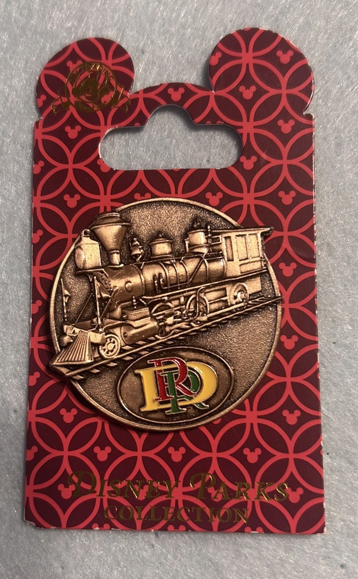 2016 DLR Disneyland Resort Railroad Locomotive Train Medallion Disney Pin 