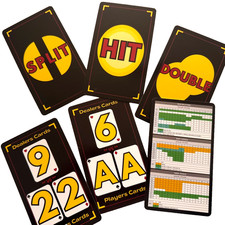 Blackjack Strategy Flashcards for Beginners  Casino Game Learning Cards