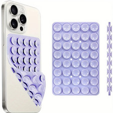 Silicone Suction Cup Phone Mount Hands-Free Mobile Stand Airplane Travel