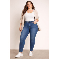 High rise toothpick skinny cigarette jeans stretch kut from the kloth 16W EUC