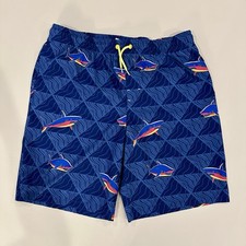 Sharks Husky XL Boys Board Shorts Swim Trunks Blue Shark Surf Lined