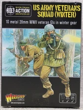 28mm WW2 metal US ARMY VETERANS SQUAD Winter Bolt Action Warlord Games 33089