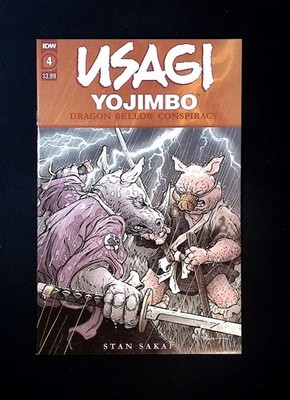 Usagi Yojimbo: Dragon Bellow Conspiracy #4 IDW 2021 David Peterson cover
