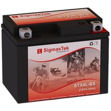 SigmasTek STX4L-BS VRLA SLA Battery for Honda 50CC NQ50 Spree, 50D SS, 1986-1987