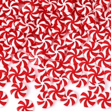 120pcs Christmas Candy Cane Ornaments Christmas Tree Hanging Peppermint Ornam...
