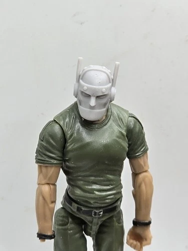 3d Printed DOOM ROBOT MAN HEAD 1:18 3 3/4" GI Joe 25th Anniversary B128