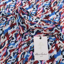 Robert Graham NWT Crue Casual Button Down Shirt Size XL Tailored Blue/Red/Multi