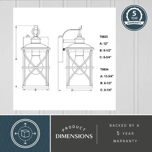 Vaxcel Lighting T0633ms 12" Tall Outdoor Wall Sconce - Black - Picture 10 of 12