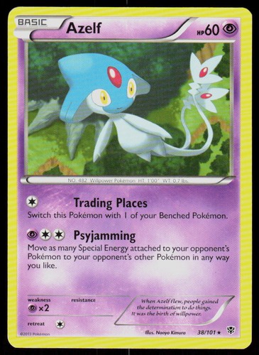 Azelf 38/101 Rare Plasma Blast MP