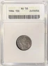 1904 Barber Dime ANACS AU-58 Old Soapbox Holder
