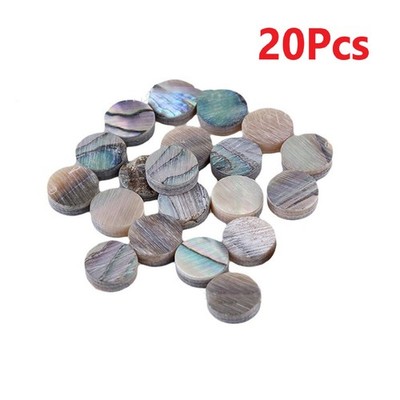 20PCS 6mm Round Abalone Fretboard Position Mark Inlay Dots For Ukulele Guitar e