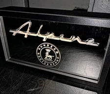 SUNBEAM ALPINE with ROOTES GROUP BADGE  Mirrored LED Lighted Sign W/ Remote 