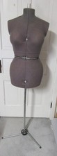 VTG ADJUSTABLE DRESS FORM WITH ADJUSTABLE TRIPOD STAND RARE.