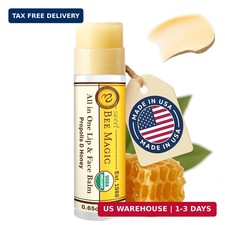 Organic Beeswax Lip Balm - Natural Chapstick for Dry Lips - Honey  Propolis Moi